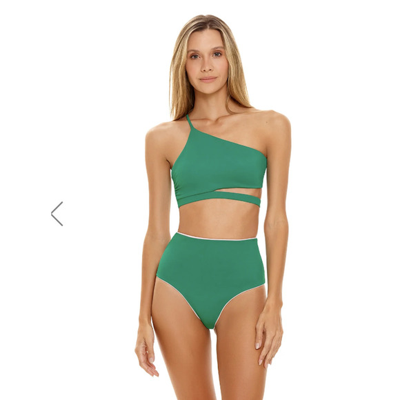 AGUA BENDITA VENTURA BIKINI TOP SWIM LARGE NEW - Picture 1 of 5
